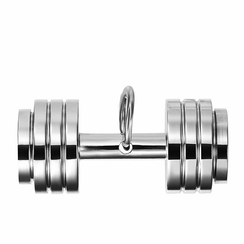  RSTJBH Weightlifting Pendant Necklaces Barbell