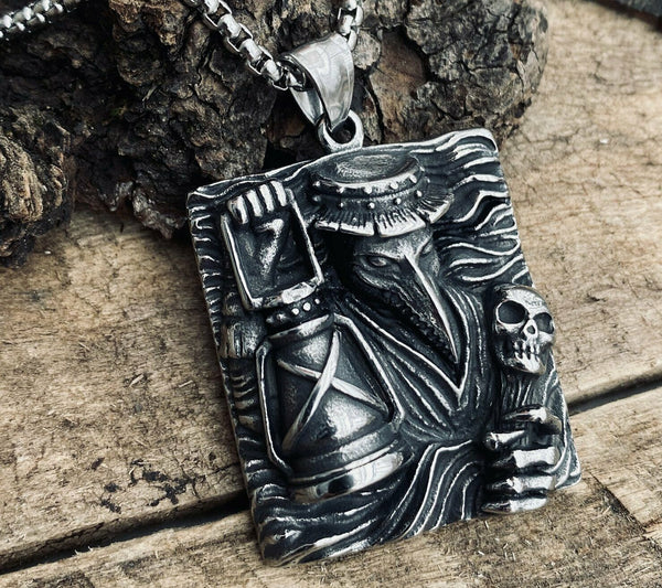 Grim Reaper Death Raven Skull Necklace for Men – Ericol Jewelry