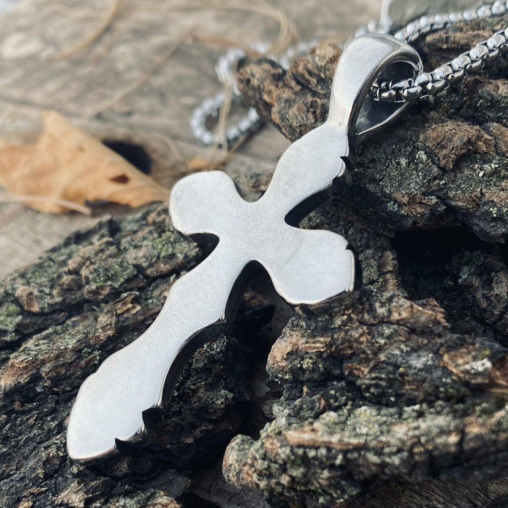 Unisex Stainless Steel Big Cross Necklace | Nuuly Thrift